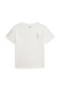 Polo Ralph Lauren t-shirt bawełniany dziecięcy kolor biały z aplikacją 322832907504
