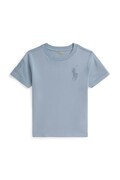 Polo Ralph Lauren t-shirt bawełniany dziecięcy kolor niebieski z aplikacją 322832907505