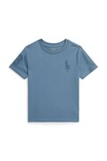 Polo Ralph Lauren t-shirt bawełniany dziecięcy kolor niebieski z aplikacją 322832907506