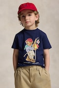 Detské bavlnené tričko Polo Ralph Lauren tmavomodrá farba, s potlačou, 322A12428001