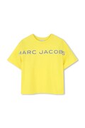 Dječja pamučna majica kratkih rukava Marc Jacobs boja: žuta, s tiskom, W60766