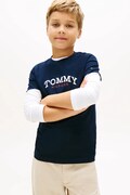 Tommy Hilfiger t-shirt dziecięcy bawełniany granatowy KB0KB10263