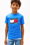 Tommy Hilfiger t-shirt per bambini in cotone blu KB0KB10275
