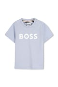 BOSS kratka majica za dojenčke bombažna modra J52712