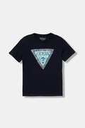 Guess t-shirt bawełniany dziecięcy kolor granatowy z nadrukiem L6GI00 K8HM4