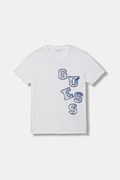 Guess t-shirt bawełniany dziecięcy kolor biały gładki L6GI02 K8HM4