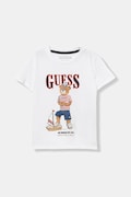 Dječja pamučna majica kratkih rukava Guess boja: bijela, s tiskom, N6GI04 K8HM4