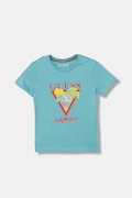 Guess t-shirt dziecięcy bawełniany niebieski N6GI10 K8HM4