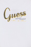Guess t-shirt bawełniany dziecięcy kolor biały z nadrukiem L6GI01 K8HM4