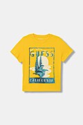 Guess t-shirt bawełniany kolor żółty z nadrukiem L6GI10 K8HM4