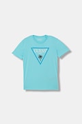 Guess t-shirt dziecięcy bawełniany z elastanem niebieski L6GI27 J1314