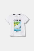 Guess t-shirt bawełniany dziecięcy kolor biały z nadrukiem N6GI07 K8HM4