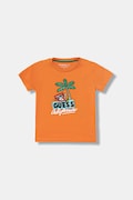 Guess t-shirt dziecięcy bawełniany pomarańczowy N6GI12 K8HM4