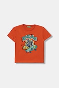 United Colors of Benetton T-shirt παιδικό βαμβακερό πορτοκαλί 3I1XG10MA