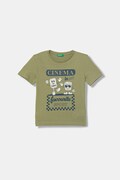 United Colors of Benetton t-shirt per bambini in cotone verde 3I1XG10MA