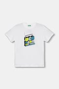United Colors of Benetton tricou pentru copii din bumbac alb 3I1XC10TF