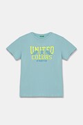 United Colors of Benetton tričko detské bavlnené tyrkysové 3I1XC10TF