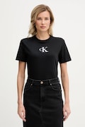 Calvin Klein Jeans tricou din bumbac culoarea negru, LV047E804G