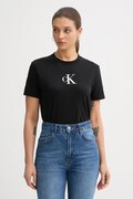 Calvin Klein Jeans t-shirt bawełniany damski kolor czarny LV047E804G