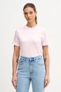 Calvin Klein Jeans t-shirt bawełniany damski kolor różowy LV047E813G