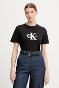 Calvin Klein Jeans t-shirt bawełniany damski kolor czarny LV047E819G