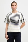 Weekend Max Mara t-shirt bawełniany MULTID damski kolor beżowy 2615941031600