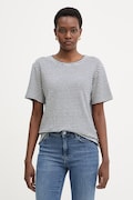 Weekend Max Mara t-shirt damski z lnem PELOTA granatowy 2615941052600