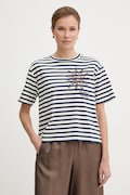Weekend Max Mara t-shirt bawełniany SABATO damski kolor granatowy 2615941112600
