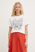 Weekend Max Mara t-shirt bawełniany BORA damski kolor biały 2615971042600