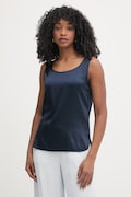 MM by Max Mara top pentru femei, din mătase PAN bleumarin 2616161017600