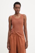 MM by Max Mara top damskie lniane BRAVA pomarańczowe 2616361038600
