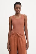 MM by Max Mara top damskie lniane BRAVA pomarańczowe 2616361038600