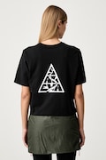 Salewa T-shirt sportowy damski z bawełną EAGLE LOOSE czarny 00.0000029319