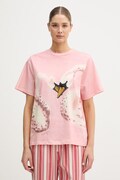 Stine Goya t-shirt bawełniany damski kolor różowy SG-SS26-T009-2243P