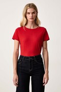 BOSS Orange T-shirt damski bawełniany C Elove embro czerwony 50554696