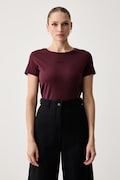 BOSS Orange tricou pentru femei din bumbac C Elove embro roșu 50554696