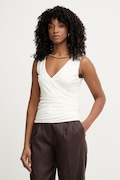 Marciano by Guess блузка на беретелях жіноча віскозна INES бежева однотонна G6GP11 K3617