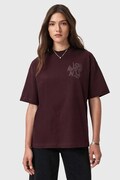 AllSaints t-shirt bawełniany damski kolor brązowy W181JD