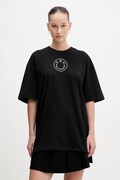Бавовняна футболка Hugo Blue Oversized _Tee_B_9 колір чорний 50554940