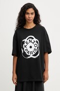 Kenzo t-shirt bawełniany damski kolor czarny FG52TS3034SK