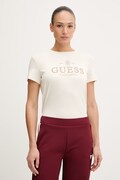 Guess t-shirt ARABELLA damski kolor beżowy V6RI06 KD741