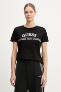Guess t-shirt bawełniany ALDA damski kolor czarny V6RI16 I3Z14