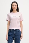 Tommy Hilfiger tričko dámske bavlnené ružové WW0WW40276
