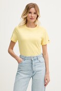 Tommy Hilfiger tricou pentru femei, din bumbac galben WW0WW40276