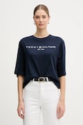 Tommy Hilfiger t-shirt bawełniany damski kolor granatowy WW0WW47811