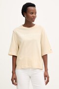 Tommy Hilfiger t-shirt damski bawełniany beżowy WW0WW47811