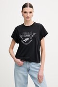 Guess t-shirt bawełniany damski kolor czarny W6RI30 I3Z14