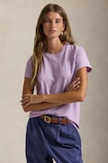 Polo Ralph Lauren t-shirt bawełniany damski kolor fioletowy 211B14605