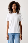 Calvin Klein t-shirt γυναικείο βαμβακερό λευκό LV147C857G