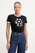 Karl Lagerfeld t-shirt bawełniany damski kolor czarny B1W17027